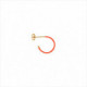 1 Criolla plata dorada esmaltada coral 15mm. Salvatore