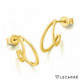Pendientes doble aro oro amarillo. LeCarré