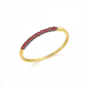 Anillo oro amarillo y rubíes. LeCarré