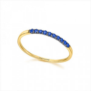 Anillo oro amarillo y zafiros. LeCarré