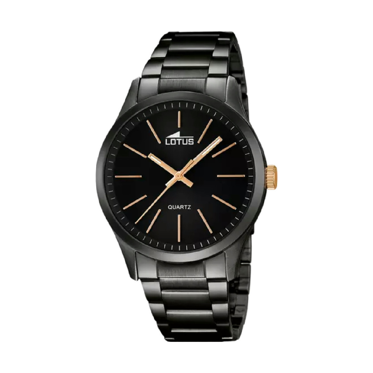 RELOJ LOTUS MINIMALIST 18162/2 NEGRO CORREA DE ACERO