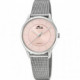 RELOJ LOTUS MINIMALIST 18408/B ROSA CORREA DE ACERO PLATEADA