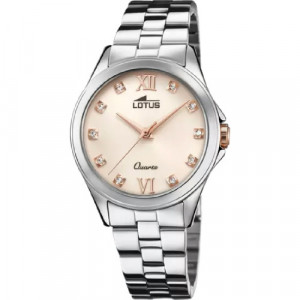 RELOJ LOTUS TRENDY 18739/3 ROSA CORREA DE ACERO PLATEADO