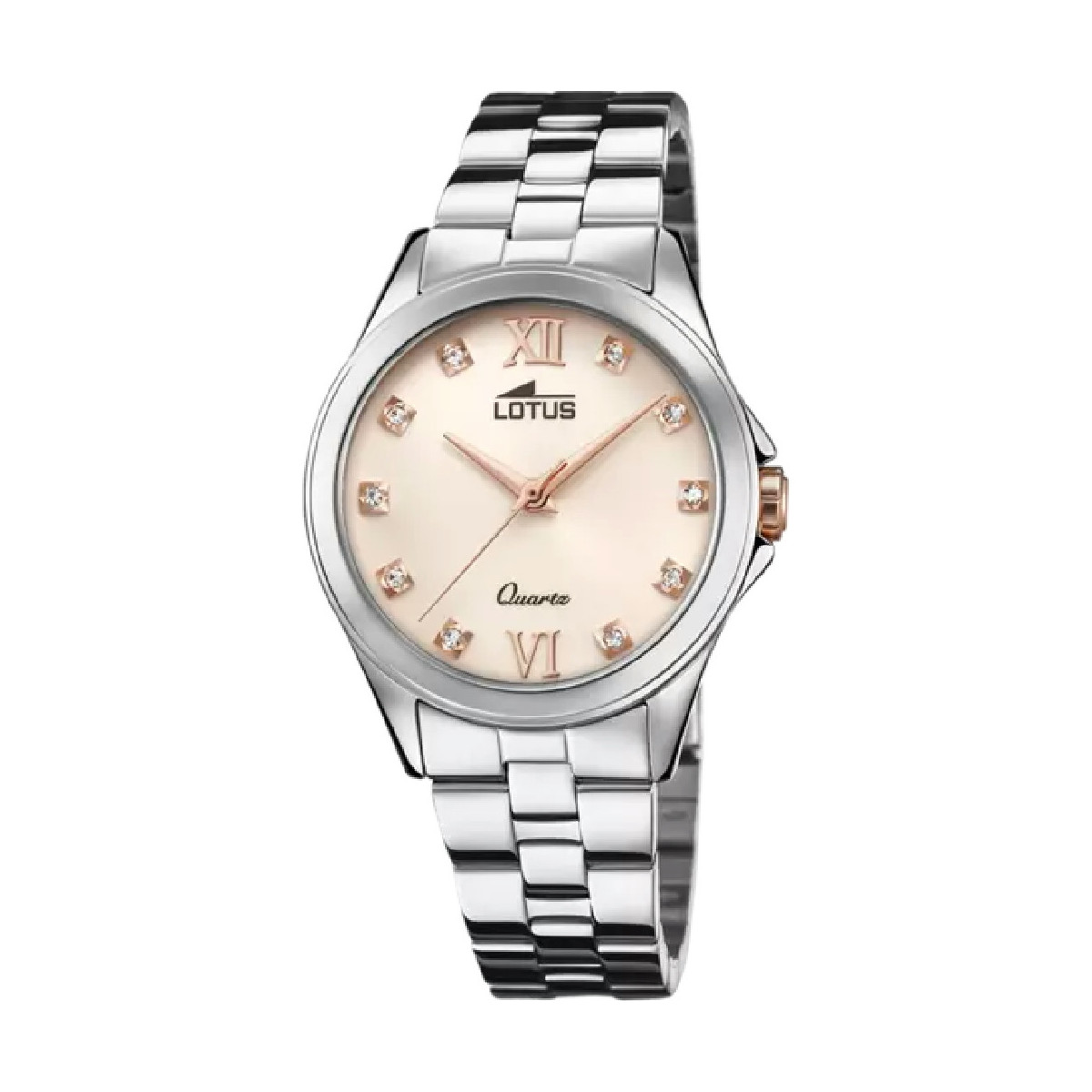 RELOJ LOTUS TRENDY 18739/3 ROSA CORREA DE ACERO PLATEADO