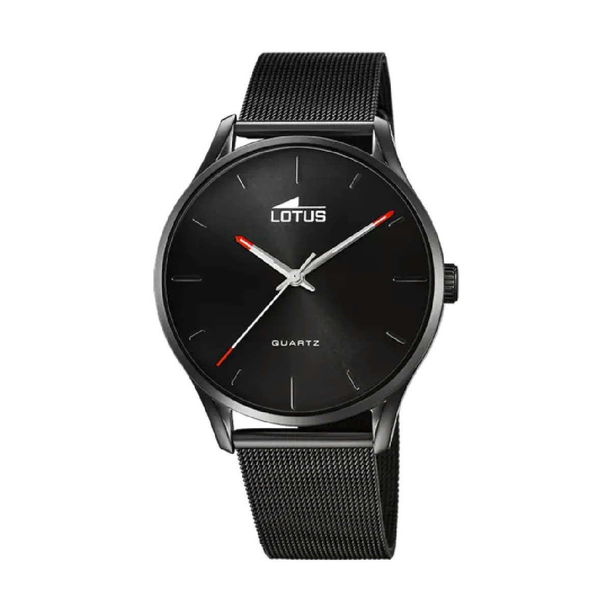 RELOJ LOTUS MINIMALIST 18817/1 NEGRO CORREA DE ACERO