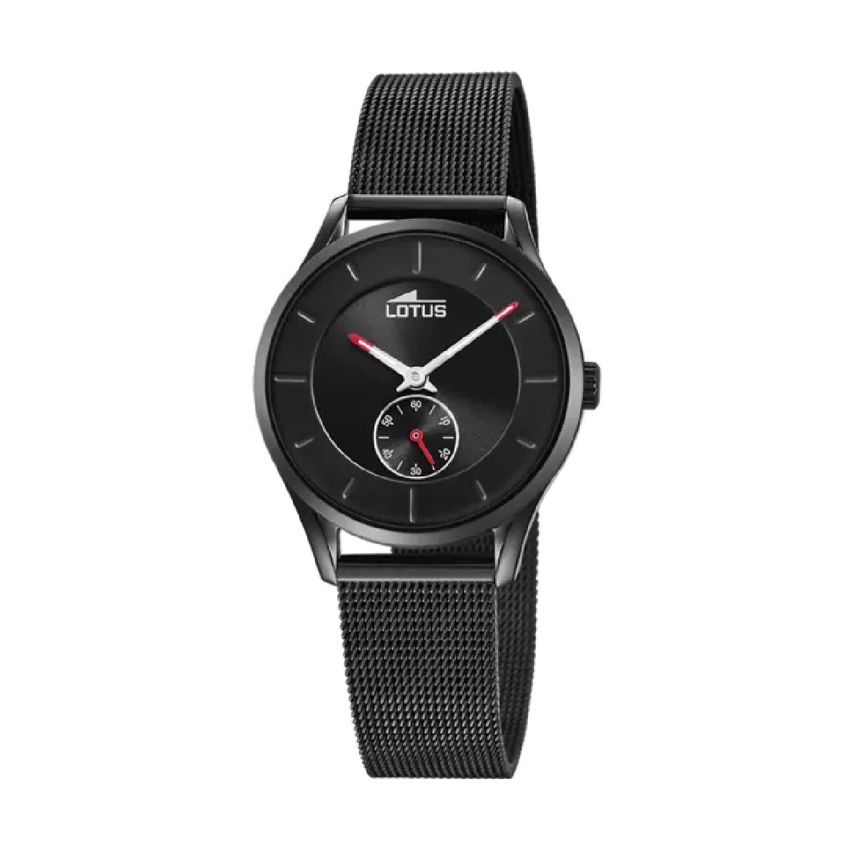 RELOJ LOTUS MINIMALIST 18821/1 NEGRO CORREA DE ACERO