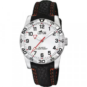 RELOJ LOTUS JUNIOR COLLECTION 18665/1 PLATA CORREA DE PIEL, INFANTIL