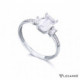Anillo Oro Destiny Oro Blanco Diamantes y Topacios. LeCarré