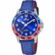 RELOJ LOTUS JUNIOR COLLECTION 18787/1 AZUL CORREA DE PIEL, DETALLES ROJO, INFANTIL