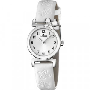RELOJ LOTUS 15948/1 BLANCO CORREA DE PIEL DETALLES MARIPOSAS