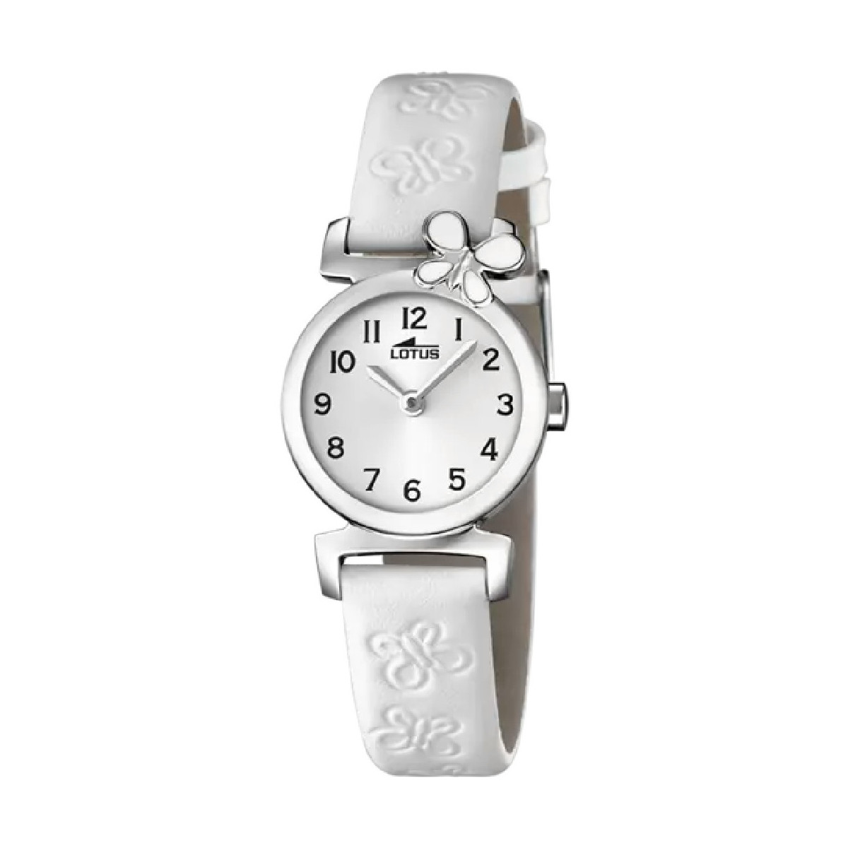 RELOJ LOTUS 15948/1 BLANCO CORREA DE PIEL DETALLES MARIPOSAS