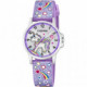 RELOJ CALYPSO JUNIOR COLLECTION K5776/6 ESFERA BLANCO UNICORNIO, CORREA DE CAUCHO LILA