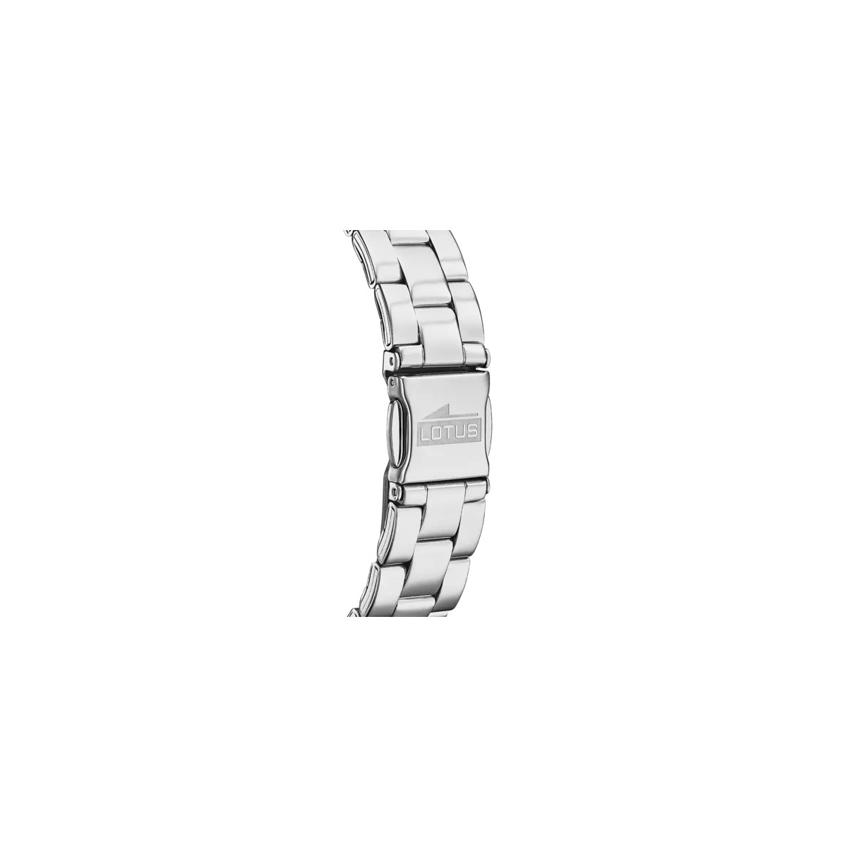 RELOJ LOTUS TRENDY 18741/1 PLATA CORREA DE ACERO, DETALLES ROSADOS