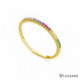 Anillo oro con topacios multicolor. LeCarré