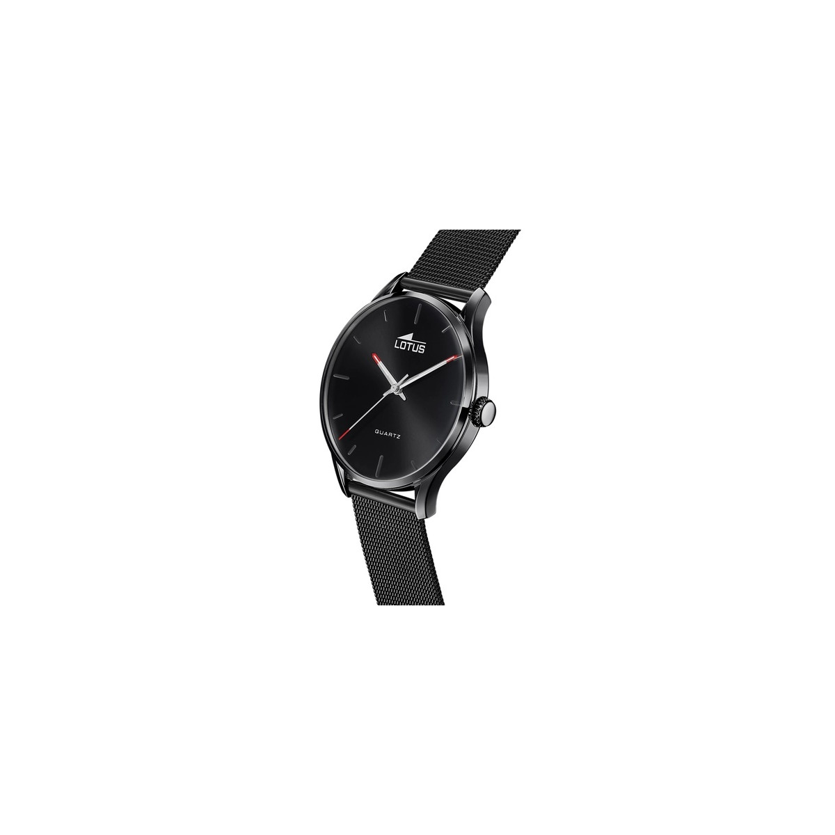 RELOJ LOTUS MINIMALIST 18817/1 NEGRO CORREA DE ACERO