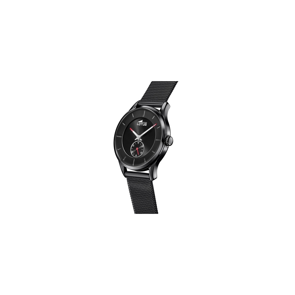 RELOJ LOTUS MINIMALIST 18821/1 NEGRO CORREA DE ACERO