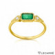 Anillo oro con esmeralda octógono. LeCarré