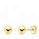 Pendientes oro mini bola lisa 5mm