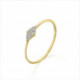 Anillo rombo oro amarillo diamantes. LeCarré
