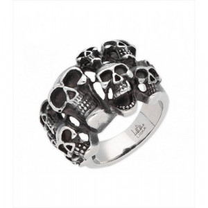 Sello de acero de calaveras. Talla: 20. Liska