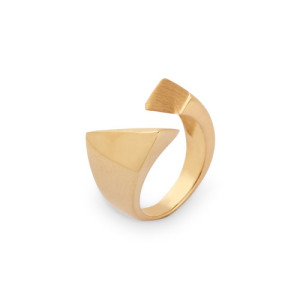 Anillo de Plata recubierto de oro. Ajustable.