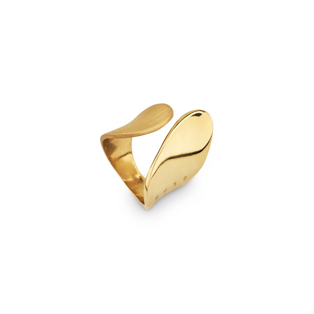 Anillo de Plata recubierto de oro. Ajustable.